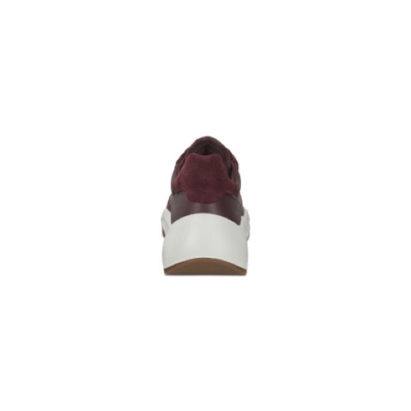 Ecco Chunky Leather and Suede Wine colour Sneaker EU 41 US 10 - Picture 6 of 13